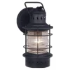 Budget Patriot Lighting® Hyannis Textured Black Outdoor Wall Light