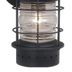 Budget Patriot Lighting® Hyannis Textured Black Outdoor Wall Light