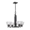 Budget Patriot Lighting® Hakley 4-Light Textured Bronze Chandelier