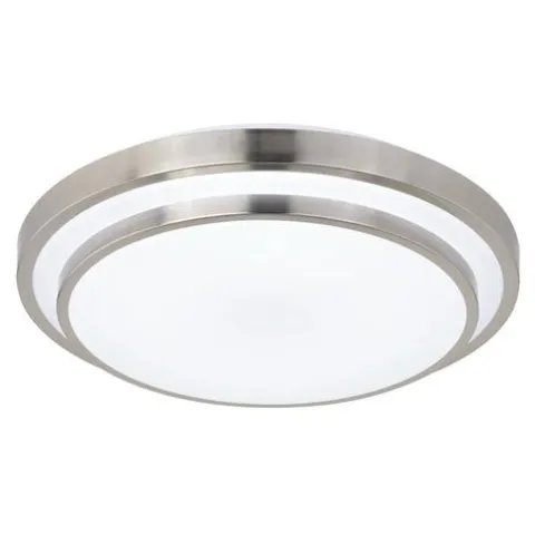 Budget Patriot Lighting® Helos 20-1/2″ Satin Nickel Led Flush Mount Ceiling Light