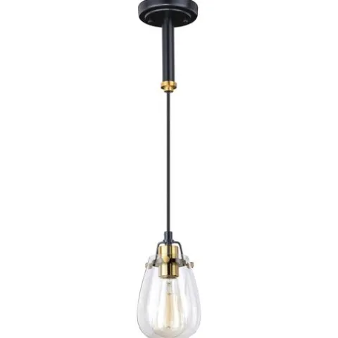 Budget Patriot Lighting® Kassidy Black Mini Pendant