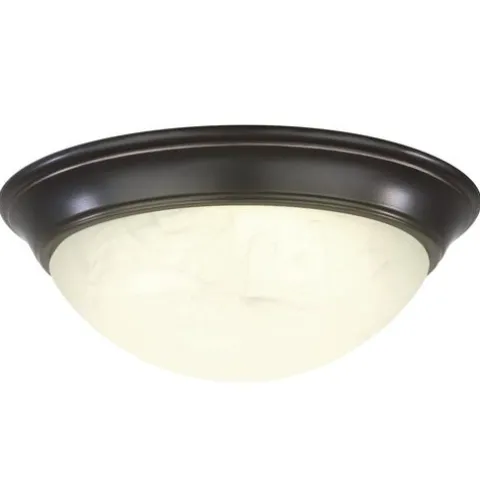Budget Patriot Lighting® Karter Bronze Integrated Led Flush Mount Ceiling Light