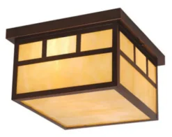 Budget Patriot Lighting® Mission Burnished Bronze 2-Light Ceiling Light