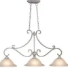 Budget Patriot Lighting® Monrovia Brushed Nickel 3-Light Island Light
