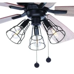 Budget Patriot Lighting™ Manchester Ii 52″ Bronze Indoor Led Ceiling Fan