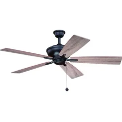 Budget Patriot Lighting™ Manchester Ii 52″ Bronze Indoor Led Ceiling Fan