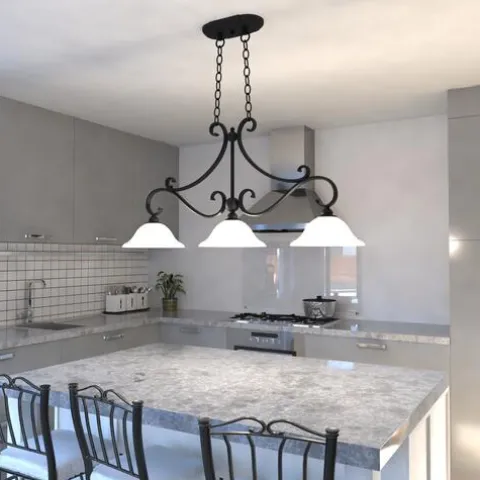 Budget Patriot Lighting® Monrovia Oil Burnished Bronze 3 Light Chandelier