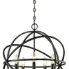 Budget Patriot Lighting® Nucleus Bronze 5 Light Pendant