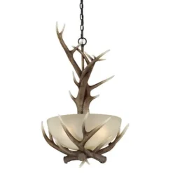 Budget Patriot Lighting® Norwood Black Walnut 3-Light Pendant