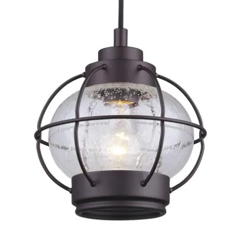Budget Patriot Lighting® Potter Oil-Rubbed Bronze 1-Light Pendant