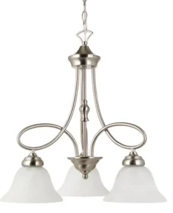 Budget Patriot Lighting Rianto 3-Light Brushed Nickel Chandelier