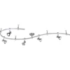 Budget Patriot Lighting® Sandra 5-Light Nickel Led Flexible Track Light