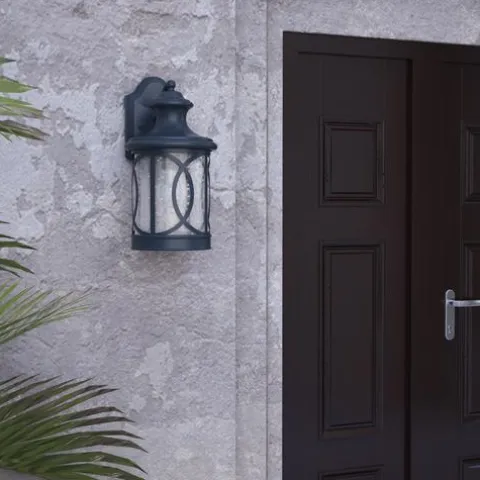 Budget Patriot Lighting® Sterling Forged Bronze Outdoor Wall Light