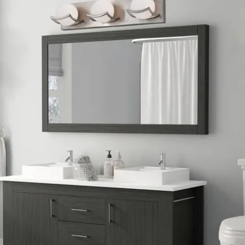 Budget Patriot Lighting® Trevor Satin Nickel 3-Light Vanity Light
