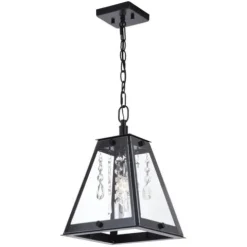 Budget Patriot Lighting® Tremont Matte Black 1 Light Pendant
