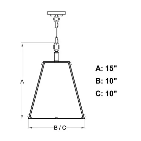 Budget Patriot Lighting® Tremont Matte Black 1 Light Pendant