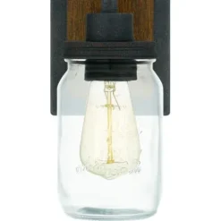 Budget Patriot Lighting® Wheland Matte Black 1-Light Vanity Light