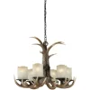 Budget Patriot Lighting® Yoho Black Walnut 6 Light Chandelier