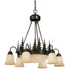 Budget Patriot Lighting® Yosemite Burnised Bronze 9 Light Chandelier