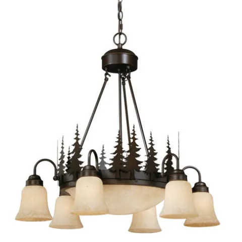 Budget Patriot Lighting® Yosemite Burnised Bronze 9 Light Chandelier