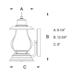 Buy Patriot Lighting® Dockside Weathered Patina Outdoor Wall Light