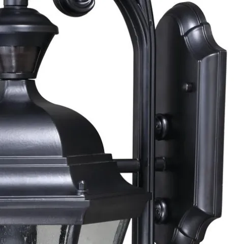 Buy Patriot Lighting® Dualux® Aberdeen Shiny Black Outdoor Wall Light