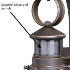 Buy Patriot Lighting® Dualux® Chatham Burnished Bronze Outdoor Wall Light