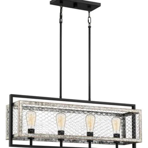 Buy Patriot Lighting Elegant Home Patriot Lighting® Elegant Home Bastein Black 4 Light Island Light