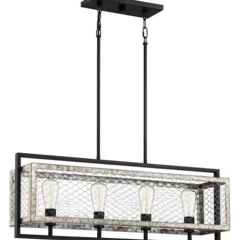 Buy Patriot Lighting Elegant Home Patriot Lighting® Elegant Home Bastein Black 4 Light Island Light