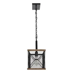 Buy Patriot Lighting® Elegant Home Bodhi Black & Replica Wood 4 Light Island Light