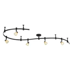 Buy Patriot Lighting® Emma 5-Light Bronze Flexible Track Lighting Set