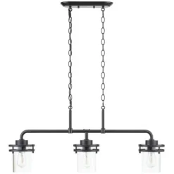Buy Patriot Lighting® Joska Matte Black 3-Light Island Light