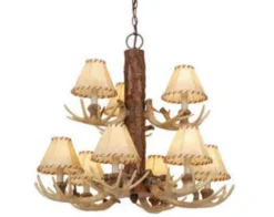 Buy Patriot Lighting® Lodge 9-Light Noachian Stone Chandelier