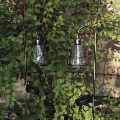 Buy Patriot Lighting® Solar Integrated Led Vintage Cage Landscape Light – Assorted
