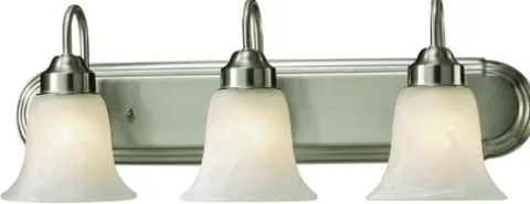 Buy Patriot Lighting® Stewart Brushed Nickel 3-Light Vanity Light