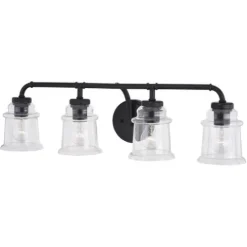 Buy Patriot Lighting® Toledo Matte Black 4 Light Vanity Light