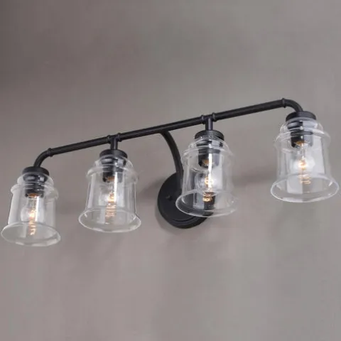 Buy Patriot Lighting® Toledo Matte Black 4 Light Vanity Light