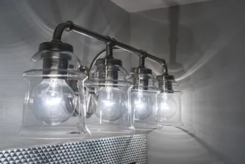 Buy Patriot Lighting® Toledo Satin Nickel 3 Light Vanity Light