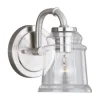 Buy Patriot Lighting® Toledo Satin Nickel 1 Light Vanity Light
