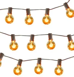 Cheap Patriot Lighting® 19′ 9-3/4″ 24-Light Globe Bulb String Light