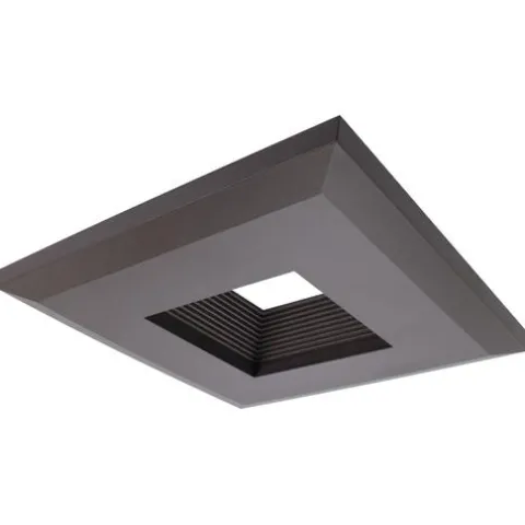 Cheap Patriot Lighting® 5″ & 6″ Recessed Bronze Baffle Square Trim For Downlight