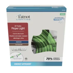 Cheap Patriot Lighting® 48′ Plug-In Green Led Rope Light