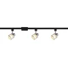 Cheap Patriot Lighting® Almora 3-Light Black & Silver Halogen Track Lighting Set