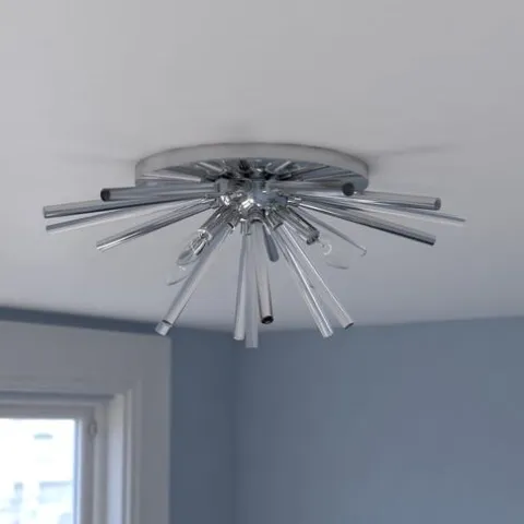 Cheap Patriot Lighting® Aria Chrome Flush Mount Ceiling Light