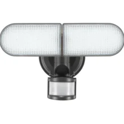 Cheap Patriot Lighting® Bronze Led Dual Head Solar Motion Sensor Outdoor Security Flood Light