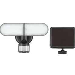Cheap Patriot Lighting® Bronze Led Dual Head Solar Motion Sensor Outdoor Security Flood Light