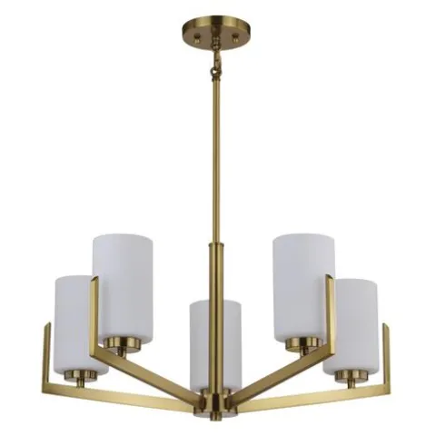 Cheap Patriot Lighting® Citrine Gold 5-Light Chandelier