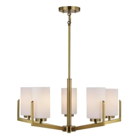Cheap Patriot Lighting® Citrine Gold 5-Light Chandelier