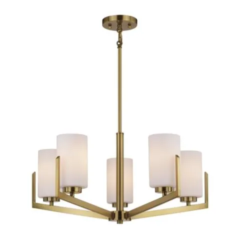 Cheap Patriot Lighting® Citrine Gold 5-Light Chandelier