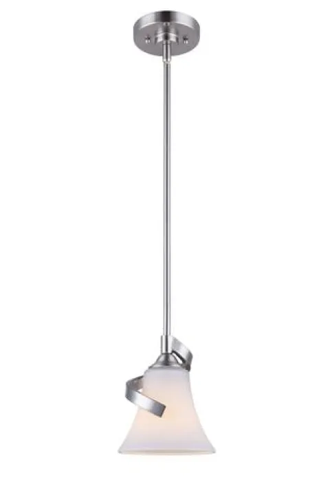 Cheap Patriot Lighting® Dee Brushed Nickel 1-Light Mini Pendant